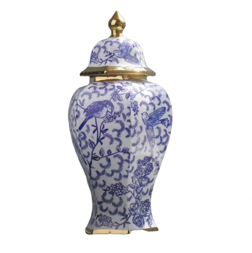 Pots en céramique rustique de 43 cm de hauteur pour salon et bureau