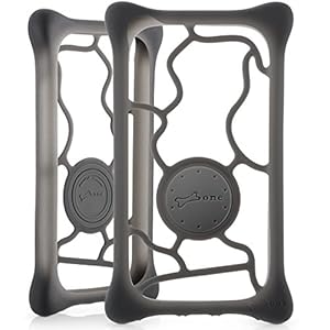 Bone】 Bubble Tie, Universal Cell Phone Bumper Case for 4 to 5.2 Inch Smartphone, Drop Protection Shockproof Silicone…