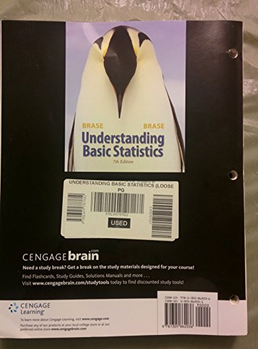 Understanding Basic Statistics 1305862031 Book Cover