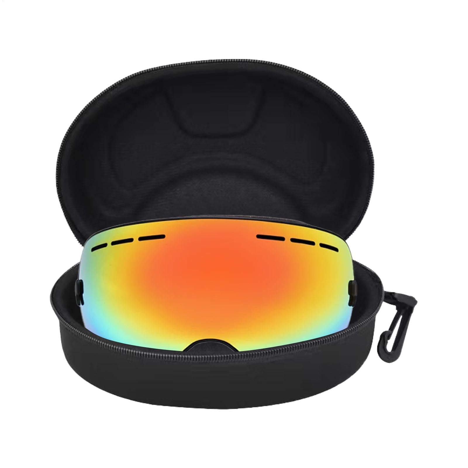 Custodia per occhiali da sci, custodia per occhiali da neve - Custodia rigida per occhiali da sci resistente all'acqua e antiurto,Scatola portaoggetti per occhiali da nuoto sulla neve, custodia per oc