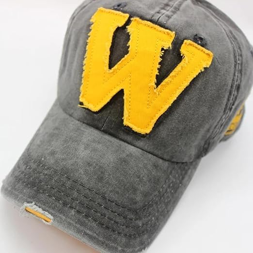 Image of kill off W Cap Baseball Cap Men hat Base Ball Embroidered Vintage Style hat Adjustable W Letter Caps Unisex Baseball Cotton
