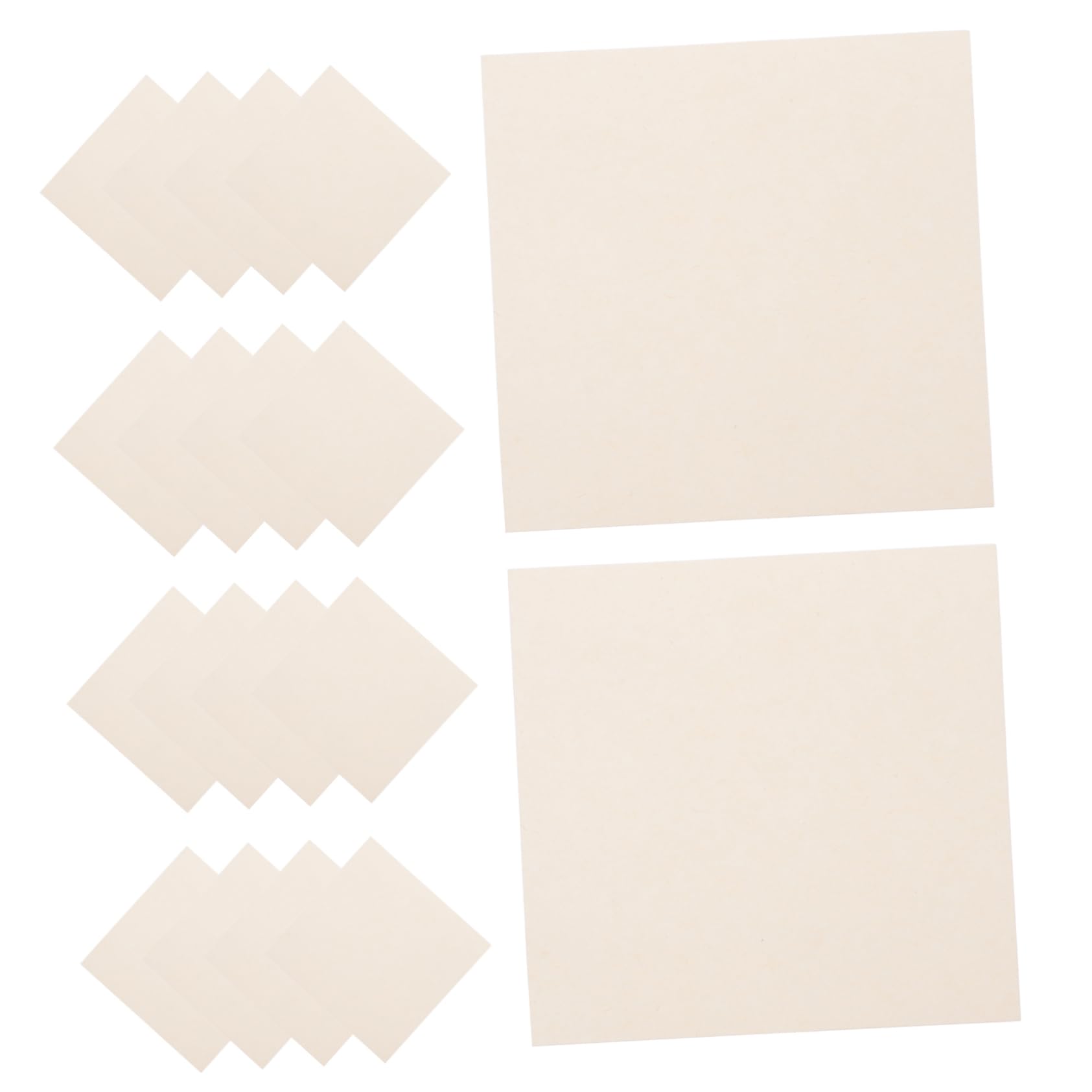 LIFKOME 10x10cm Qualitative Filter Paper 100 Sheets Laboratory Experiment Tool for Filtration Absorbent Chemistry Filter Sheets