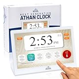 Masjidal 14' Smart WiFi Digital Azan Clock & Islamic Prayer Frame – Automatic Worldwide Prayer & Iqamah Times, Full Quran Player, Athan Alarm, Ramadan Clock, Touchscreen Muslim Home Display, White