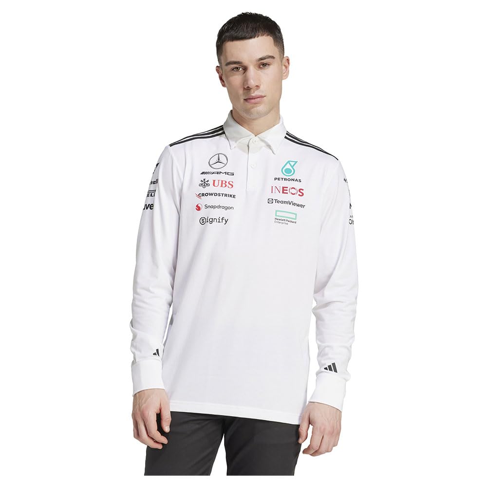 adidas Womens Motorsport Polo Shirts | Mer Tm Polo Wlw | White |-picture-44