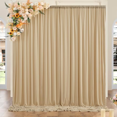 Cortinas de fondo champán para fiestas 10ft x 10ft miniatura 6