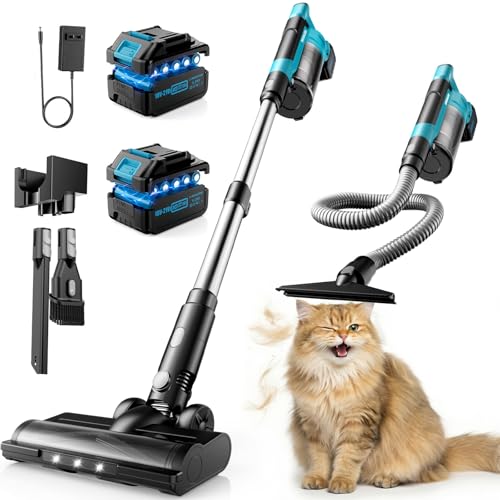 Aspirateur Balai sans Fil 60 kPa/700 W/70 min, Aspirateur sans Fil Puissant avec Batterie de 8 000 mAh, Tuyau 2.3M, Brosse Anti-enchevêtrement, Aspirateur...