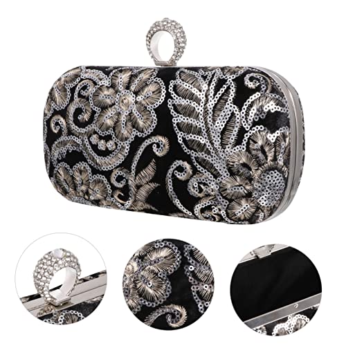 VALICLUD 1Pc Bolsa De Noite Bordada Carteira De Pulso Bolsa De Diamante Carteiras De Pulso Femininas