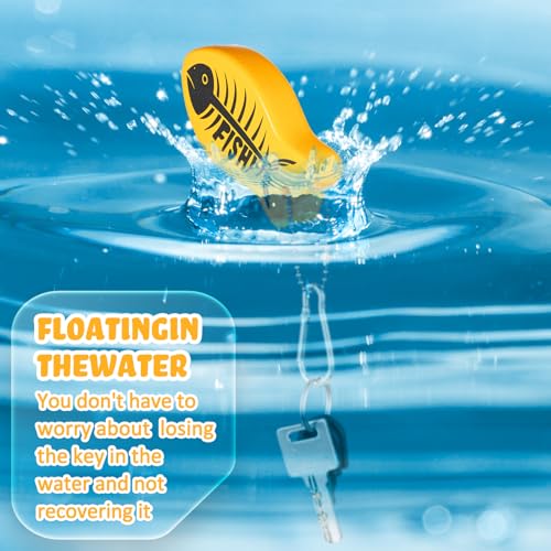 Image of Yaomiao 2 Pcs Floating Boat Key Floating Keychain Float Glow in the Dark Float for Boating, Fishing, Sailing, Other Outdoor Sport
