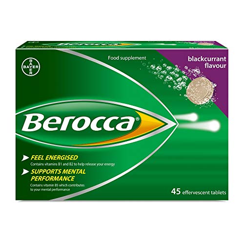 Berocca Blackcurrant Flavour 45 Effervescent Tablets