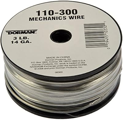 Dorman 110-300 14 Gauge 3 Pound Spool Mechanics Wire, 174 Feet, Silver Universal Fit
