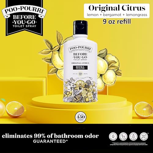 Image of Poo-Pourri Before-You-go Toilet Spray Refill (Sprayer not Included), Original Citrus Scent, 9 Fl Oz