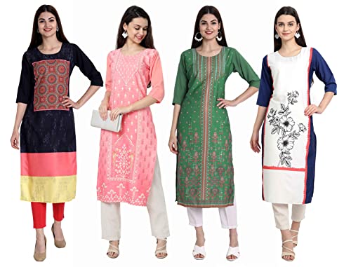 Image of Women's Crepe Straight Kurta