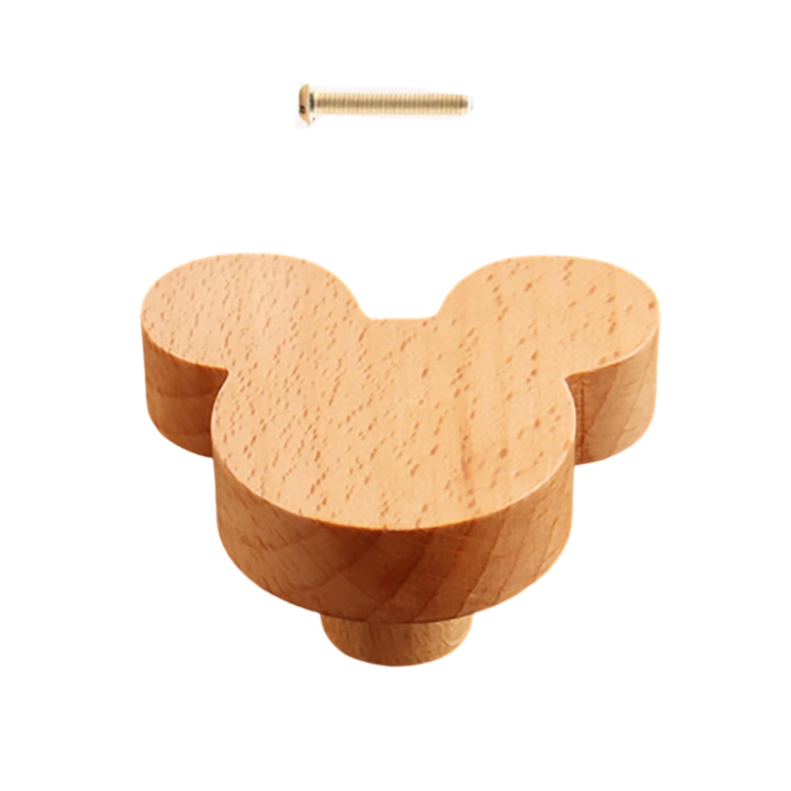 ZBIianxer Wood Handle Children Room Furniture Handle for Cabinets and Drawers Door Knobs Kitchen Cupboard Wardrobe Pulls Children Room Decoration Furniture Hardware