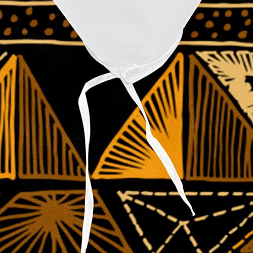 Parure de lit géométrique dorée avec housse de couette et taies - 8