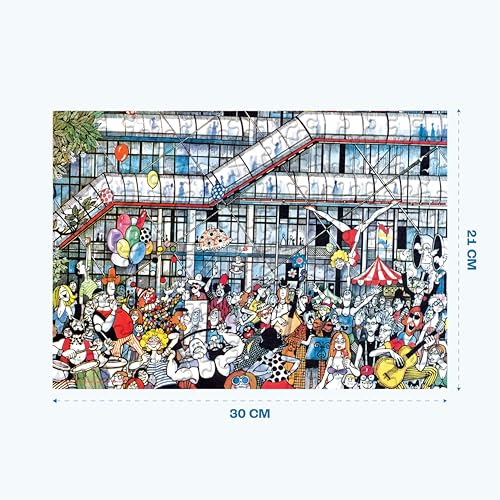 Image of George Pompidou Centre: Paris - 150 Pieces Jigsaw Puzzle by Mario Miranda - Jigsaw Nation