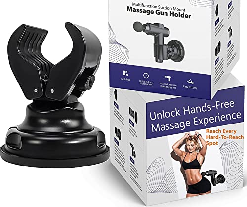 Massage Gun Holder Wall - Mount, Unlock Hands-Free Back Muscle Massage, Compatible with Most Massage Guns, Easy to Use (Massage gun not included)