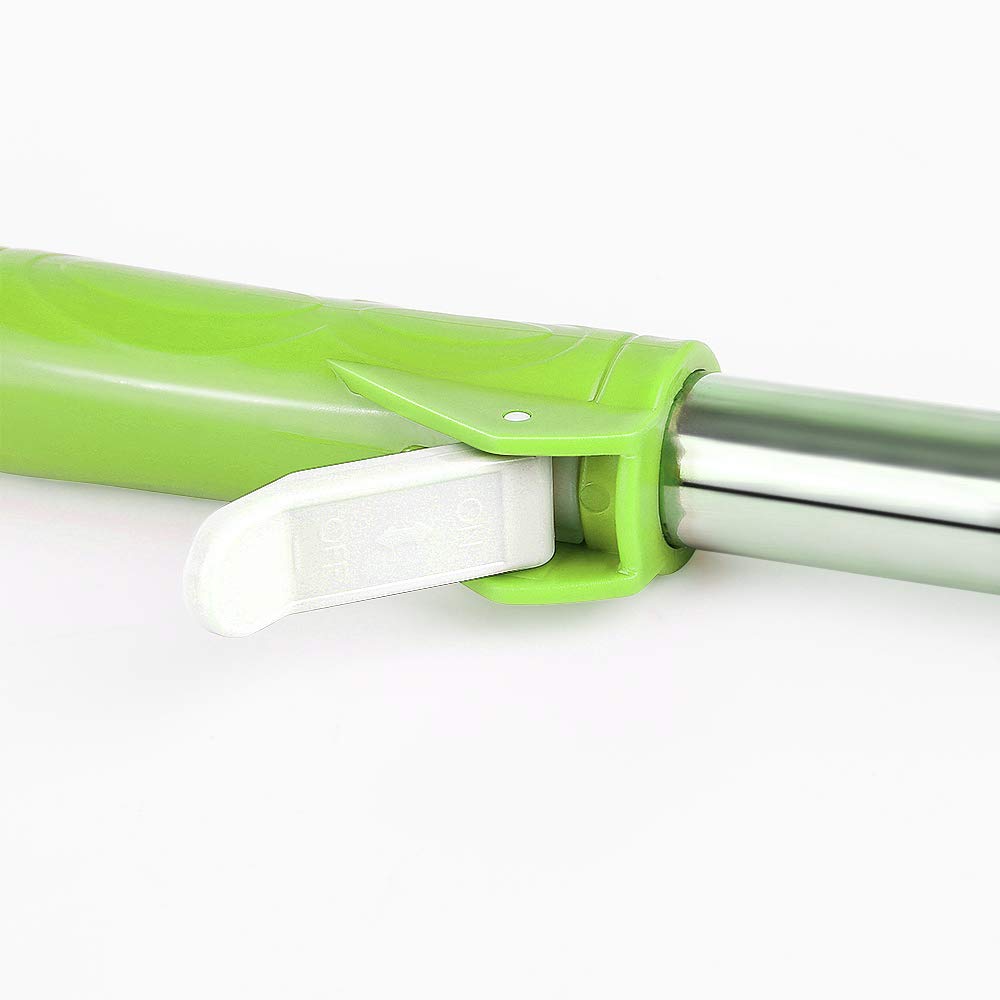 Secchio e scopa mocio, Mop Secchiello centrifuga, set di mop e secchio, include 1 secchio di disidratazione, 1 asta di mop, 2 teste in microfibra riutilizzabili (viola)