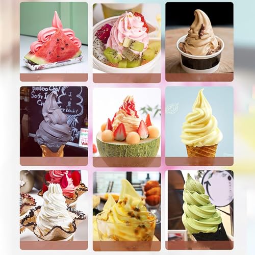 Soft Serve Ice Cream Maker und Desserthersteller 20W Haushalt Eismaschine Eismaishersteller -Spender 1000 ml schnell hergestellt in 10 minuteshy Simple One Push -Betrieb – Bild 7
