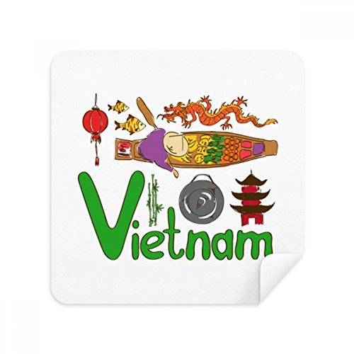 Tissu lunettes anti-rayure motif Vietnam pour écran de smartphone net