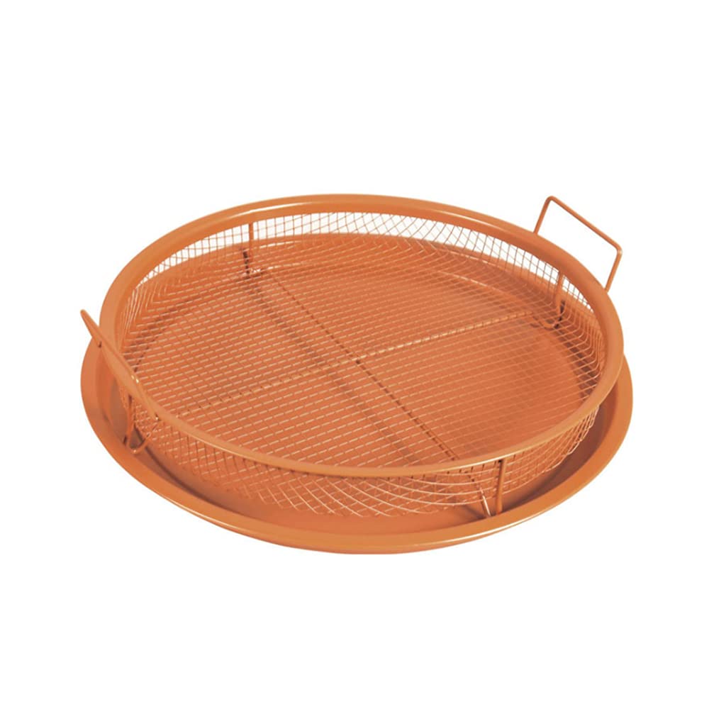 BeauentyDeluxe Air Fry Baking Pan, Pizza pan, Bread Nonstick Crisper Tray, Fry Food Without Oil or Unhealthy Fats Barbecue Basket for Baking and Crispy Foods(Q2)