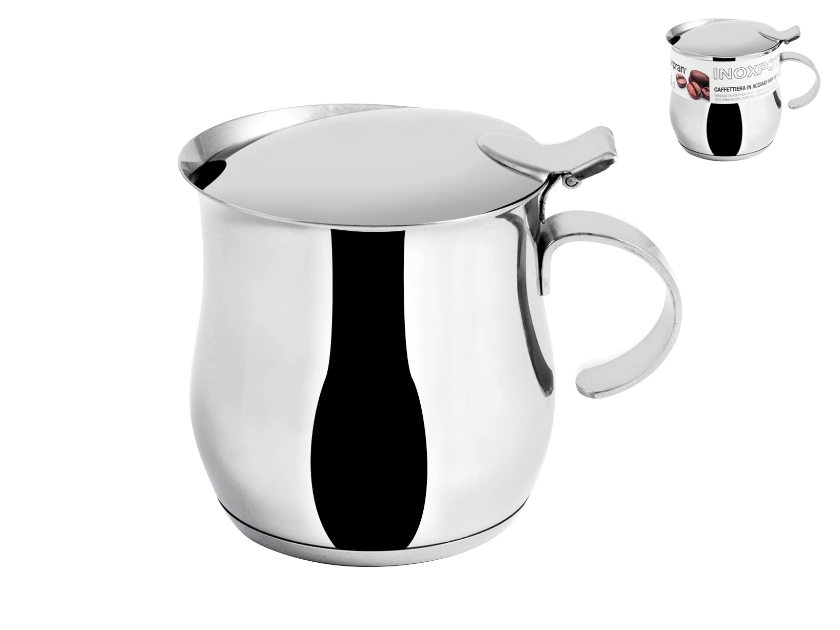 HABI to Serve Cafetiere, 450 ml, Stainless Steel, 12 x 9 x 9 cm