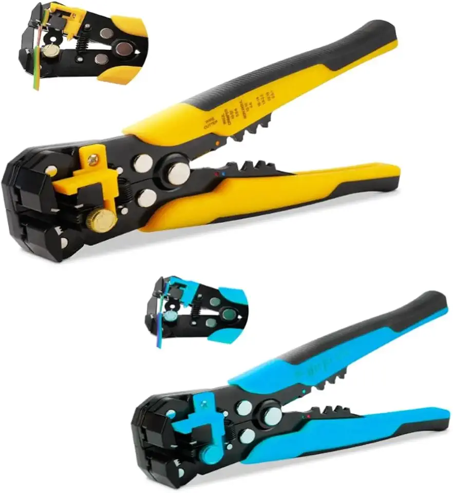 Alicate Desencapador de Fios e Cabos Automático - Crimpador 3 em 1 - Alicate Descascador Cortador Decapador Profissional Auto Ajustável e Preciso Premium Hytalux