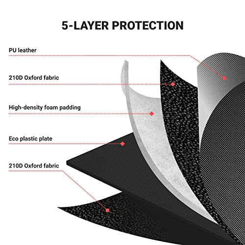 Owleys Foldable Trunk Organizer For Car - Trunk Organizers Car Storage - Collapsible Auto Trunk Organizer With Lid - Small And Large Cargo Organizer - Trunk Organization (17.7 Inch, Black) #TOP3