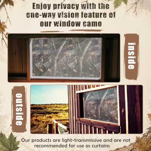 Image of RoundFunny Hunting Blind Window Camo Film Cover