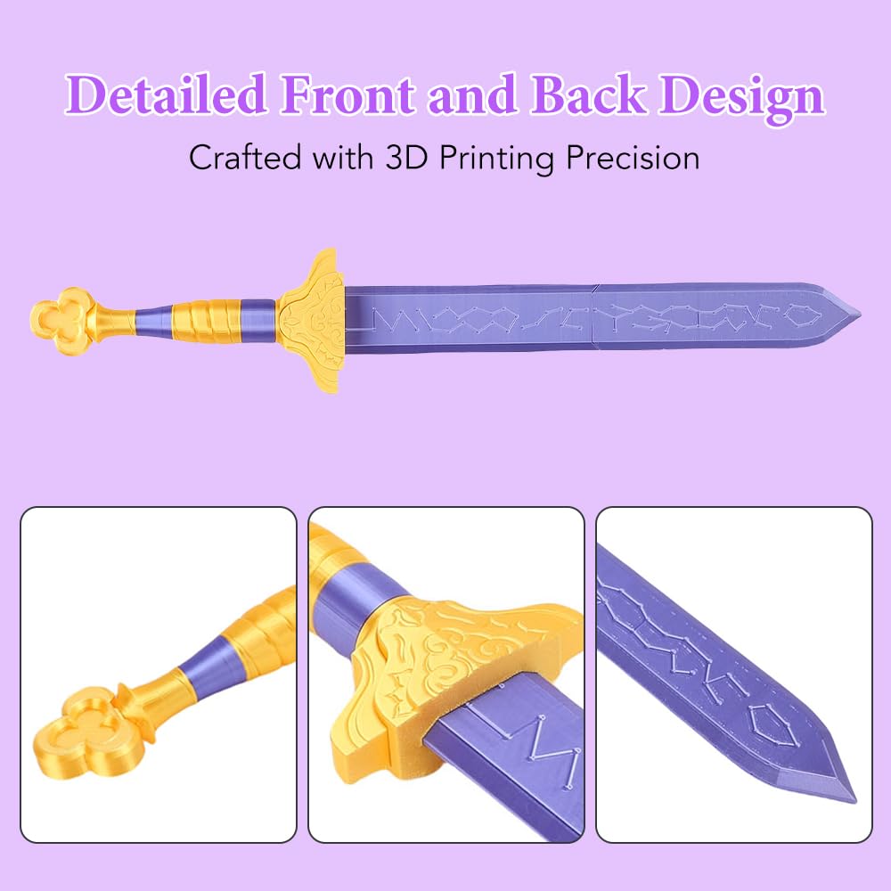 Garsent Espada Púrpura Cosplay Traje Prop Anime Halloween Coleccionable Accesorio Fantasía