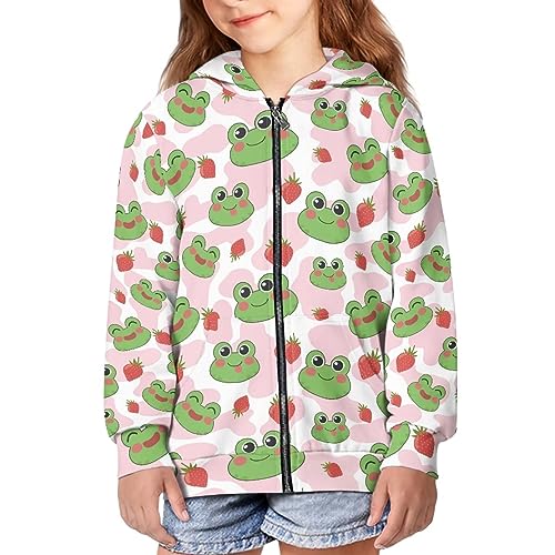 Image of Biyejit Kids Novelty 3D Graphic Printed Hooded Sweatshirt Boys Girls Zip Up Hoodies Age 6-16 Years