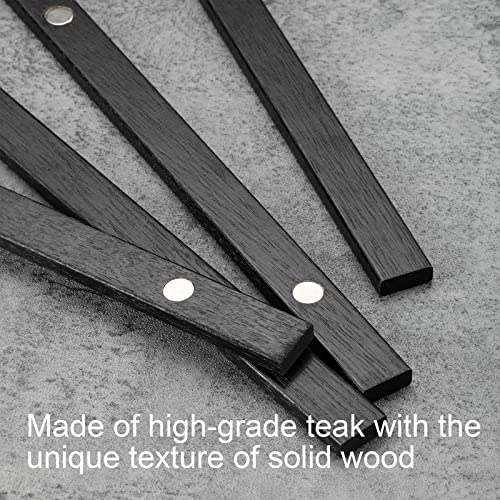 FALAMON Magnetic Poster Hanger Frame, 16x20 16x24 16x22 Teak Wood Magnet Poster Frame for Posters, Prints, Photos, Pictures, Maps, Scrolls, and Canvas Artwork(Black, 16")