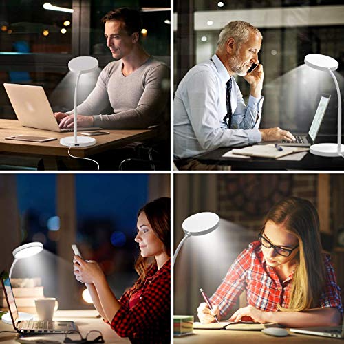 Hepside Schreibtischlampe LED,40LED Desk Lamp 3 Farbe und 3 Helligkeit dimmbare bürolampe mit Touch-Steuerung… – Bild 7