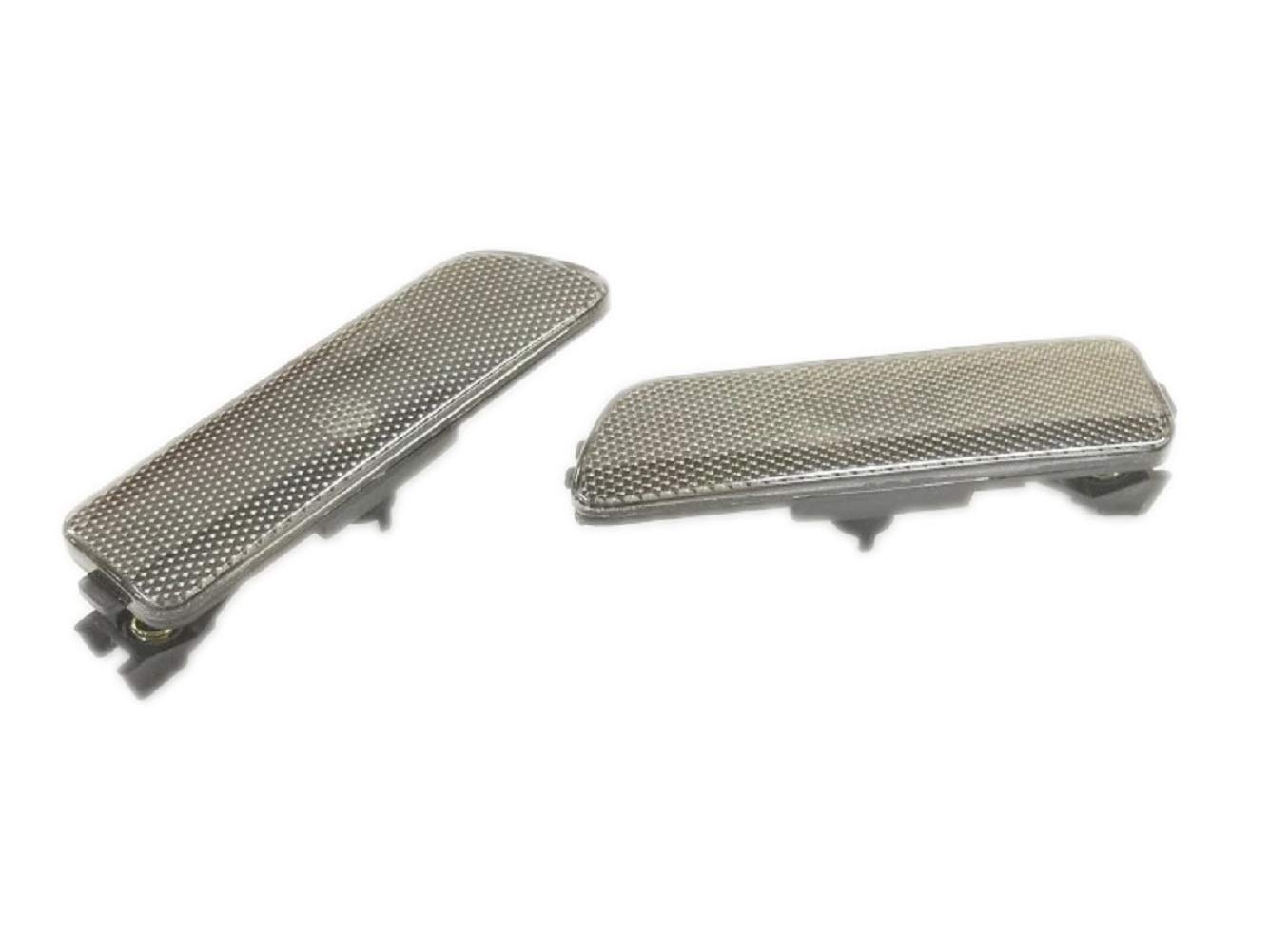 PAKCEEINC Smoke/Clear/Amber/Grey Len Front Bumper Side Marker Reflector Fender Replacement for VW Golf Jetta MK4 (Grey Len)