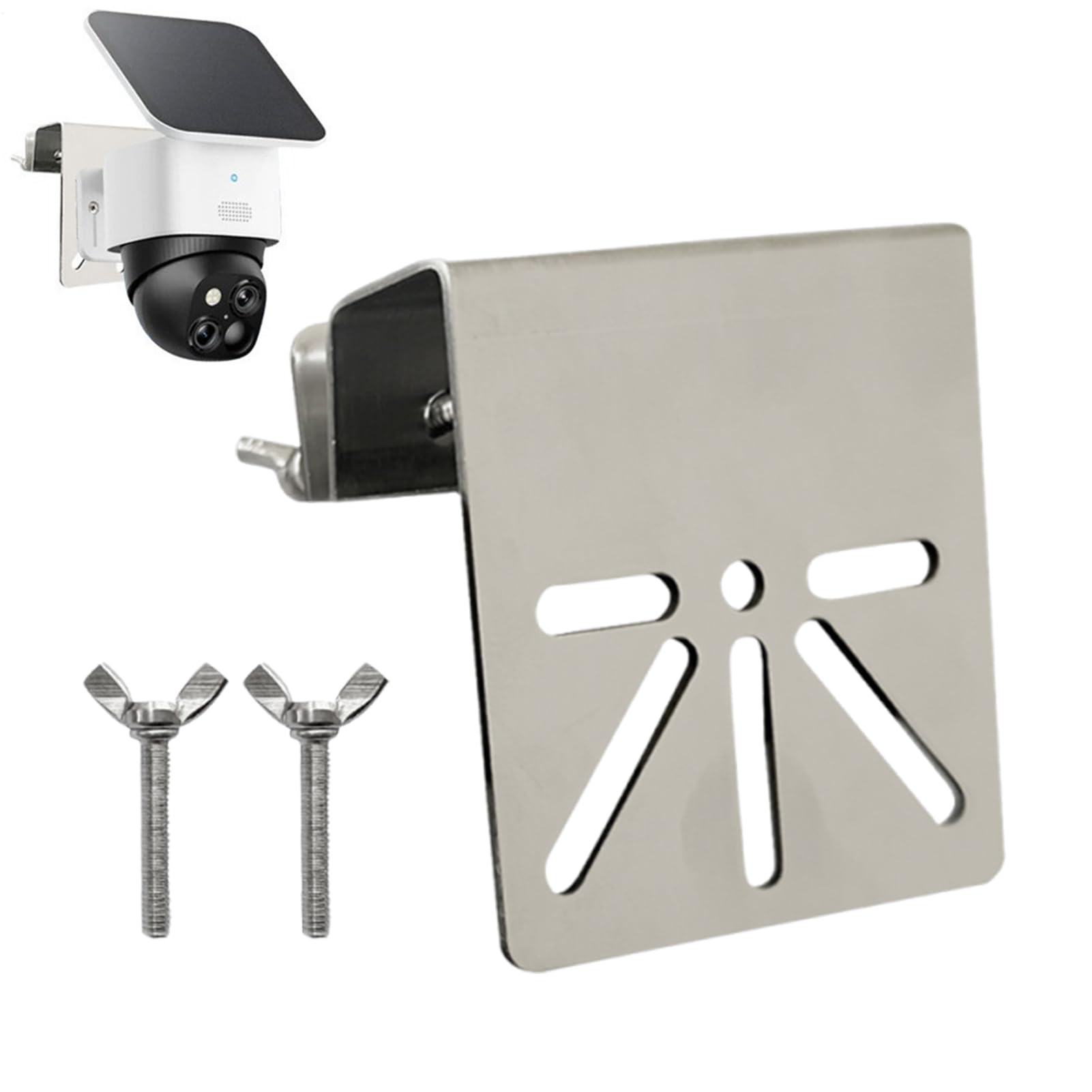 Support de support de caméra extérieur d'angle mural avec 2 vis anti-rouille