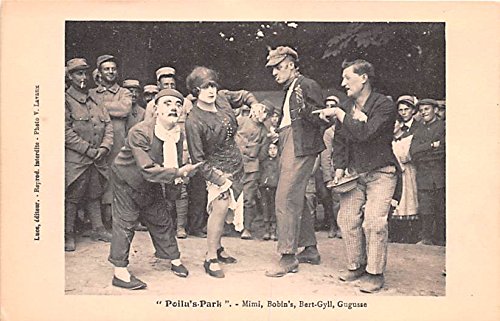 Peilu's Park Mimi, Bobin's, Berty-Gyll, Gugusse Street Clown Circus Act Postcard