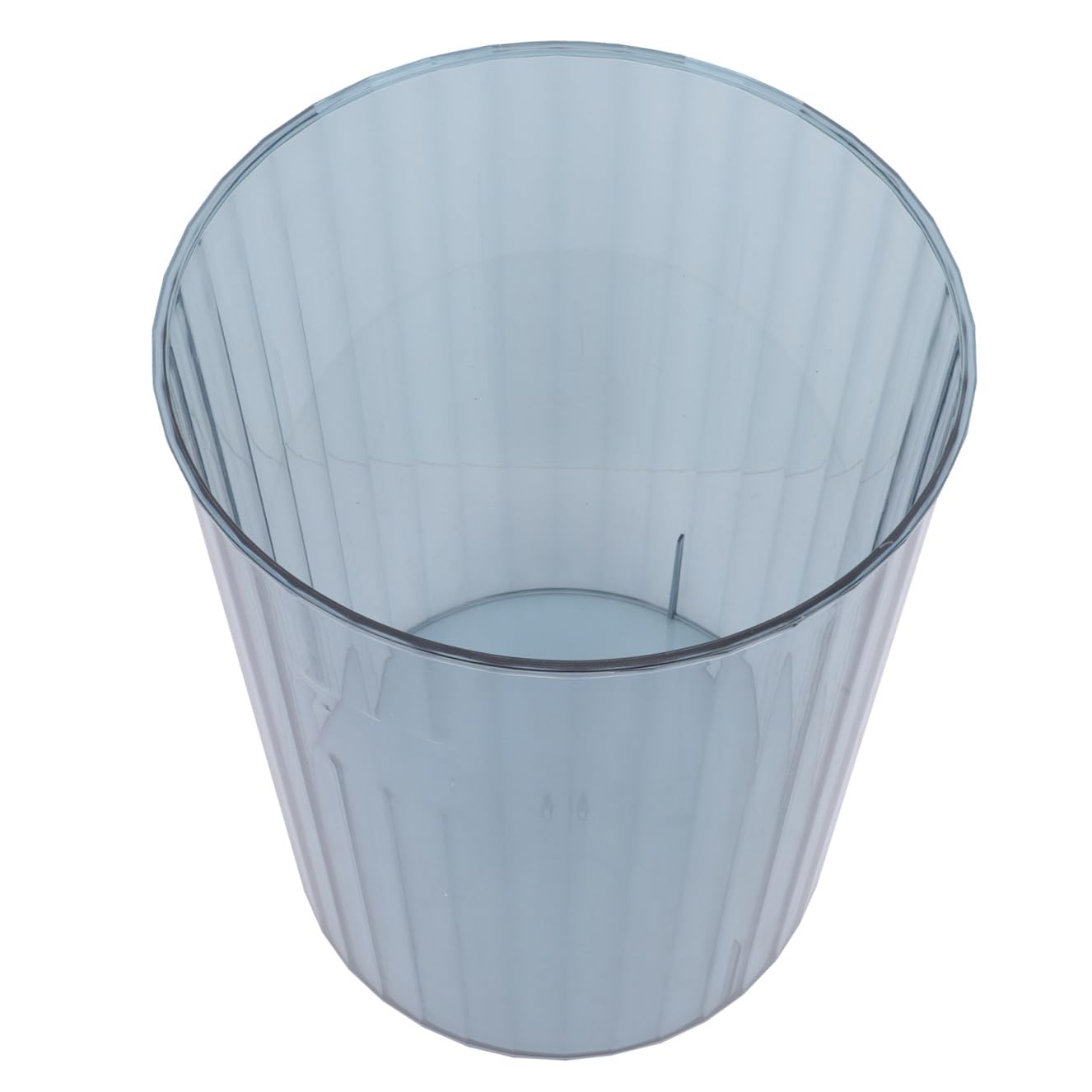 VICASKY Blue Waste Bucket Trash Can Medium Simple Ash-bin Paper Bin Flower Container for Home Bathroom Office Storage and Organization