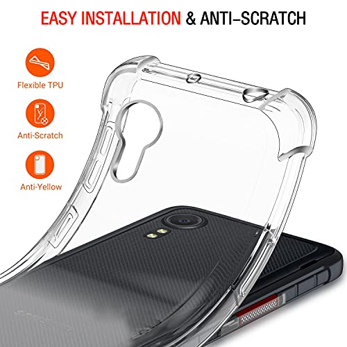 Image of Lustree Back Cover Transparent Case Compatible with Samsung Galaxy A03 Core | Clear + TPU Case with 4 Corner Air Cushion Protection & Camera Protection | Slim& Stylus Cover