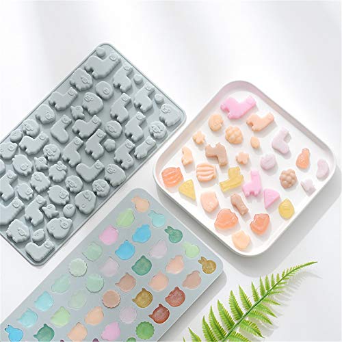 5er Pack Silikonformen in Lebensmittelqualität Antihaft-Eiswürfelform, Süßigkeiten-Backform, einfach für den Ofen Mikrowelle Gefrierschrank