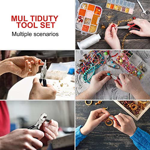 Jewelry Pliers Set, Newacalox Jewelry Making Tools Kit With 5Pcs Pliers, Bracelet Tool Jewelry Helper, Tweezers Set, Mini Pliers For Jewelry Diy Beading Looping Shaping #TOP4