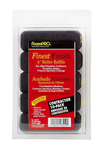 FoamPRO 185-10 Foam Paint Roller Refills (10), Pack of 10