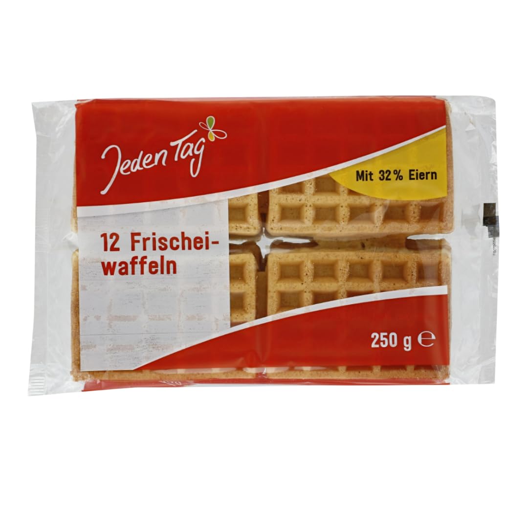 Jedden Tag Frischeiwaffeln, 250 gramm x 12 Packs