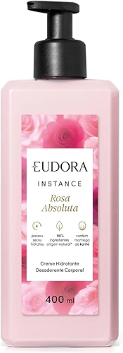 Eudora Instance Rosa Absoluta Creme Hidratante Desodorante Corporal 400ml