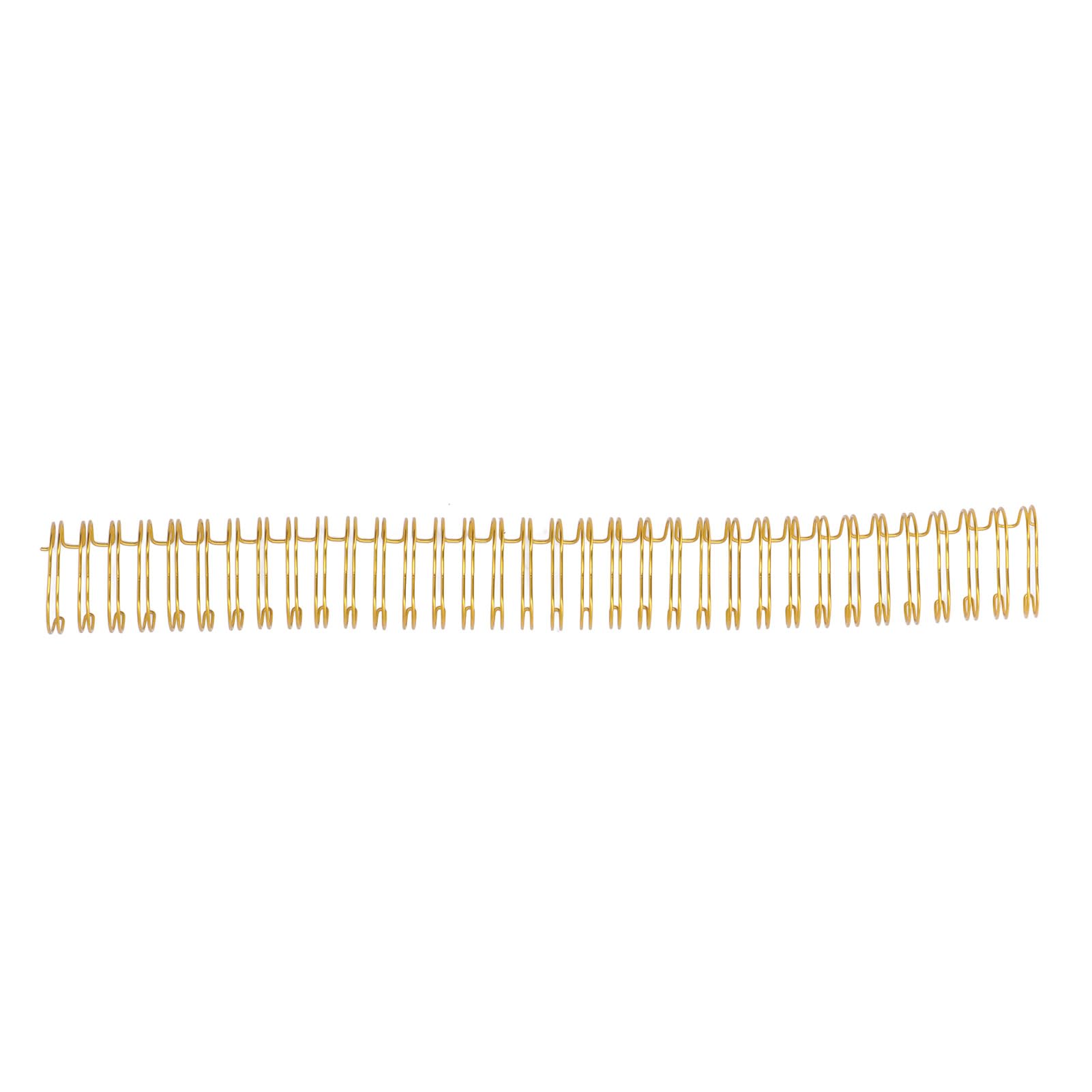 Ausla Drahtbindung, Nylonbeschichtung, Doppelschlaufen-Drahtbinderücken, 3 4 Zoll, 19 Mm, 180 Blatt Kapazität, 50 Stück für A4-Dokumente, Berichte, Präsentationen, Büro, Schule (GOLD)
