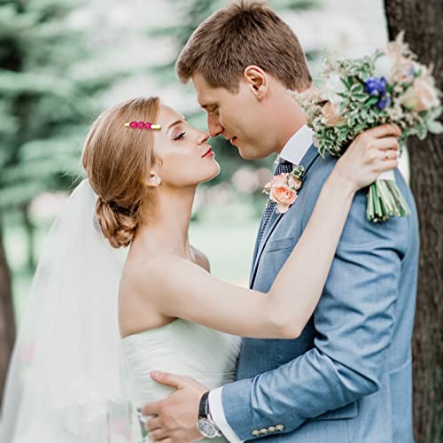 4Pcs Valentine's Day Heart Hair Clips For Women Girls Rhinestone Heart Hairpins Glitter Heart Barrettes Enamel Heart Hair Accessory Valentine's Day Gifts For Girlfriends Women #TOP1