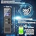 64GB Digitales Diktiergerät mit Sprachsteuerung, Mini Voice Recorder mit Wiedergabe, HiFi Aufnahmegerät mit MP3/WAV, Tragbarer Audio Recorder für Vorlesungen, Meetings und Interviews