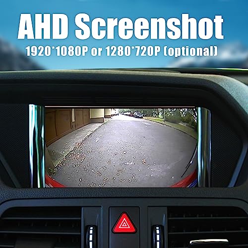 Image of Universal AHD Car Rear View Camera 180 Degree Large Viewing Angle 1920 * 1080P HD Night Vision Waterproof Reversing Parking Vehicle Camera 4 Pin Metal Body