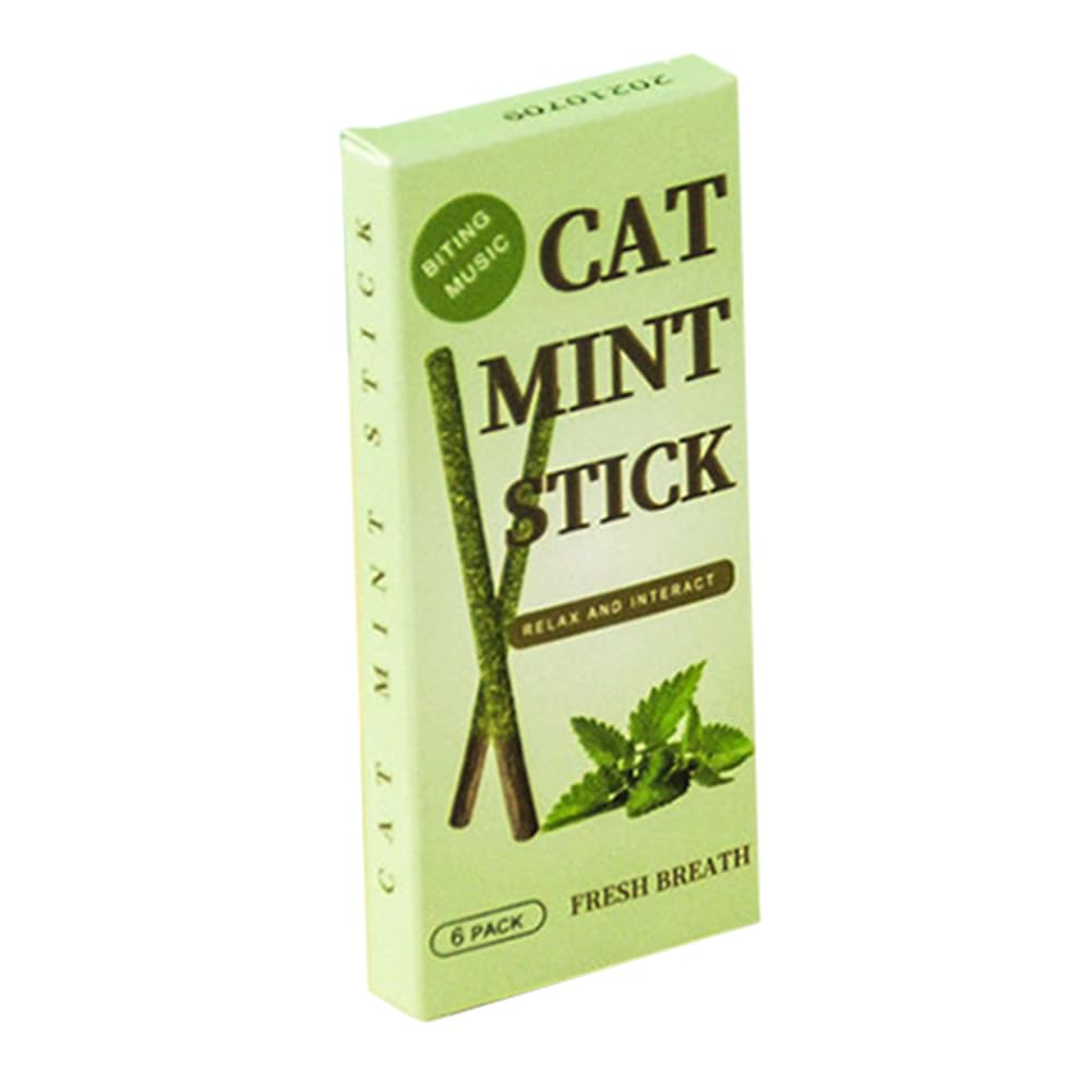 Natural Catnip/Gall Fruit Stick Silvervine Blend Cat Molar Chew Toy Kitten Snack