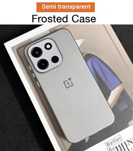 Image of Kapa Wave Frosted Grip Back Cover for OnePlus 15 | Ultra Slim [with Metal Buttons] Matte Finish Back Case (White)