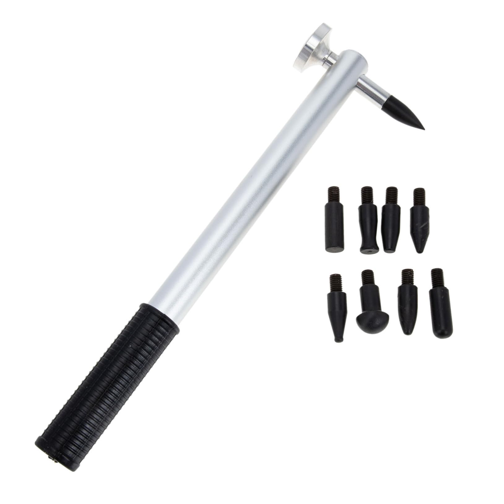 PRETYZOOM Sheet Metal Repair Hammer Car Scratch Repair Kit 9 Replaceable Tips Hand Tool