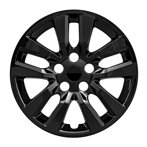 Brighter Design Set Of 4 Front And Rear Gloss Black 10 Spoke 16" Wheel Covers For Nissan Altima 13-18 #TOP1